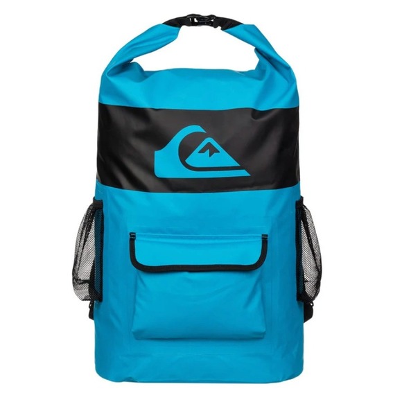 Quicksilver Other - Quiksilver Sea Stash Waterproof Roll Top Backpack Blue Black